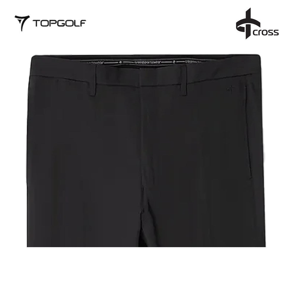 CROSS Celana Panjang Pria BYRON LUX CHINOS Hitam – Celana Golf Premium Stretch & Water-Repellent