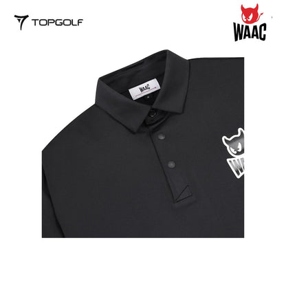 WAAC Polo Pria Player’s Edition Emblem Hitam – Golf Performance GRD