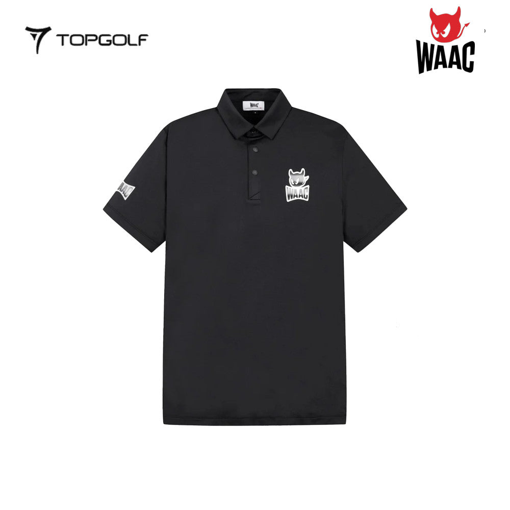 WAAC Polo Pria Player’s Edition Emblem Hitam – Golf Performance GRD