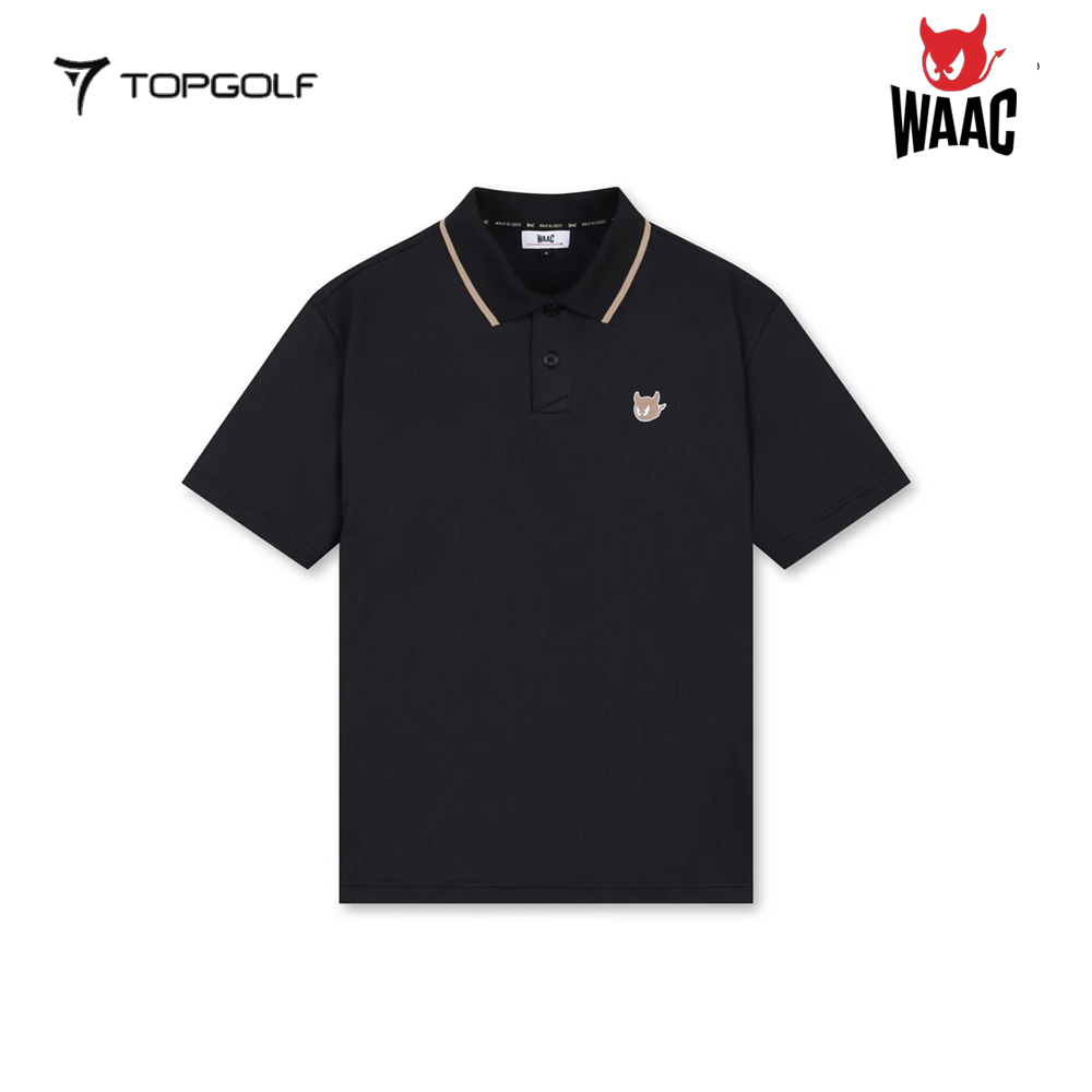 WAAC POLO M COLOR BLOCK PIQUE WMTCM25208-BKX 25SS