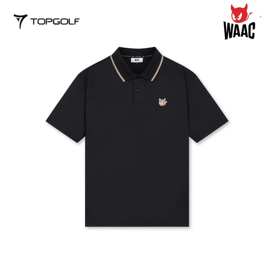 WAAC POLO M COLOR BLOCK PIQUE WMTCM25208-BKX 25SS