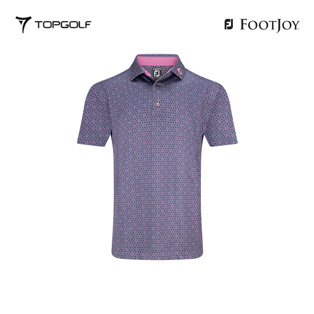 FOOTJOY POLO M 31377 EW FLYING WASP PRT LSL BLACK