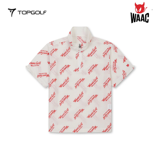 WAAC VEST W WOVEN SS QUARTER-ZIP WWVAM25203-IVX 25SS