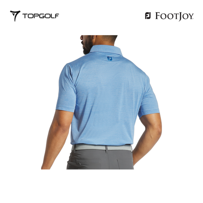 FOOTJOY POLO M 31368 EF HEATHER STRIPE LSL BL
